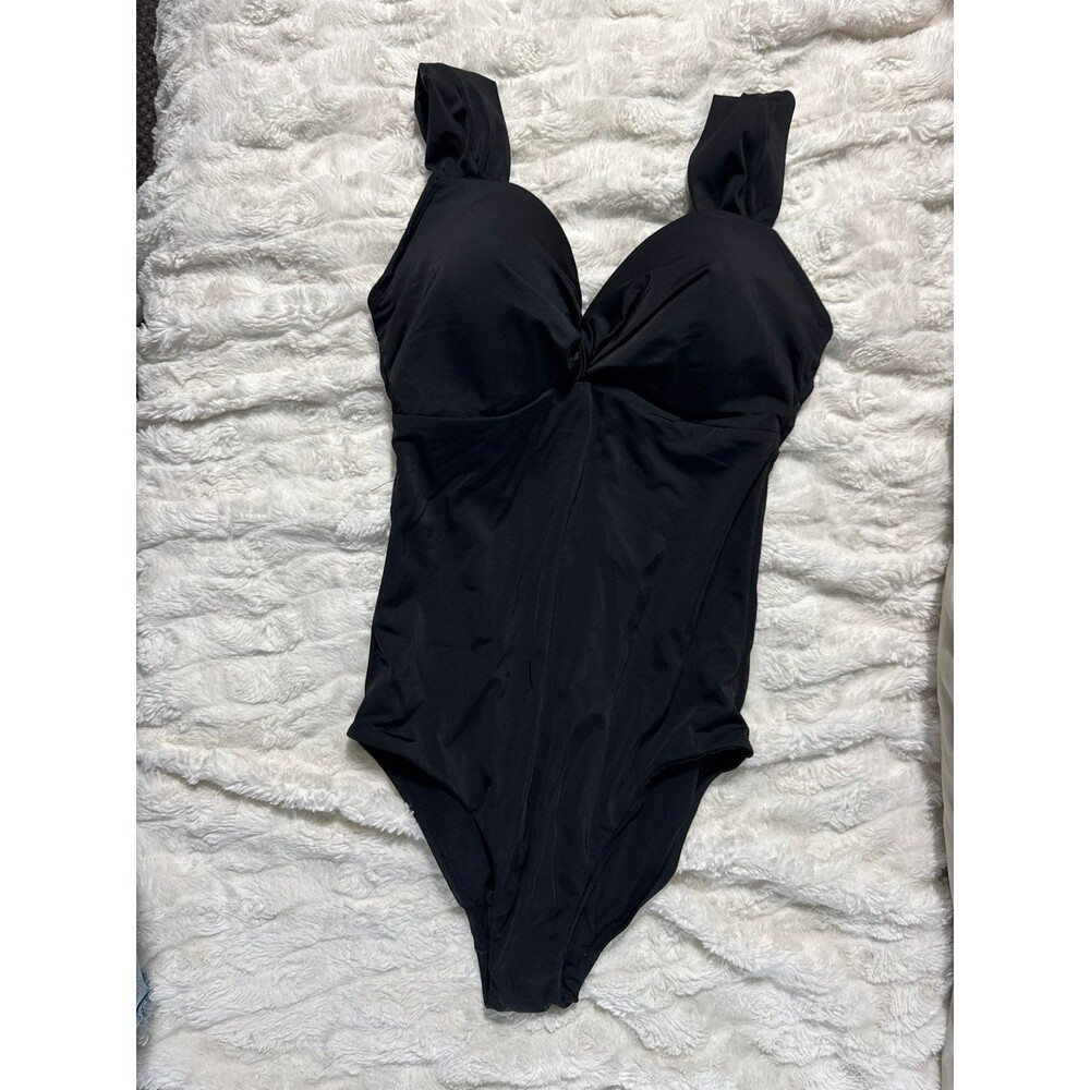 Swimsuits For All V-neck one piece swimsuit